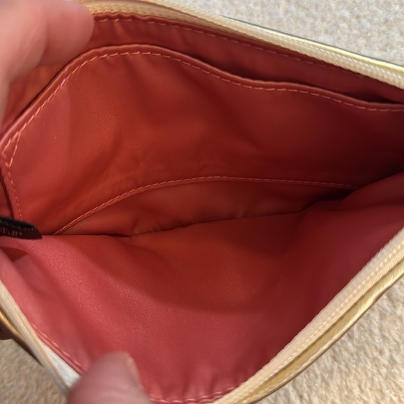 Coach Straw/Leather Wristlet - Picture 3 of 4